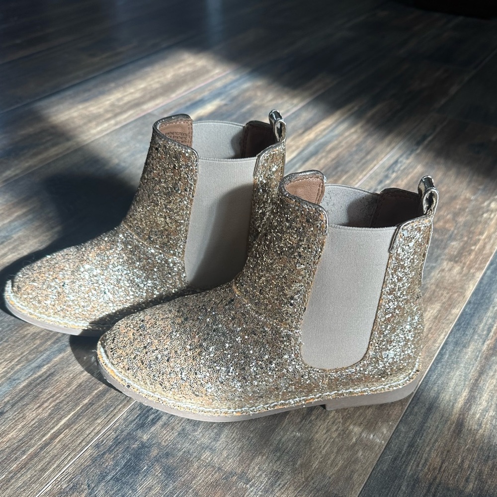JCrew Glitter boots